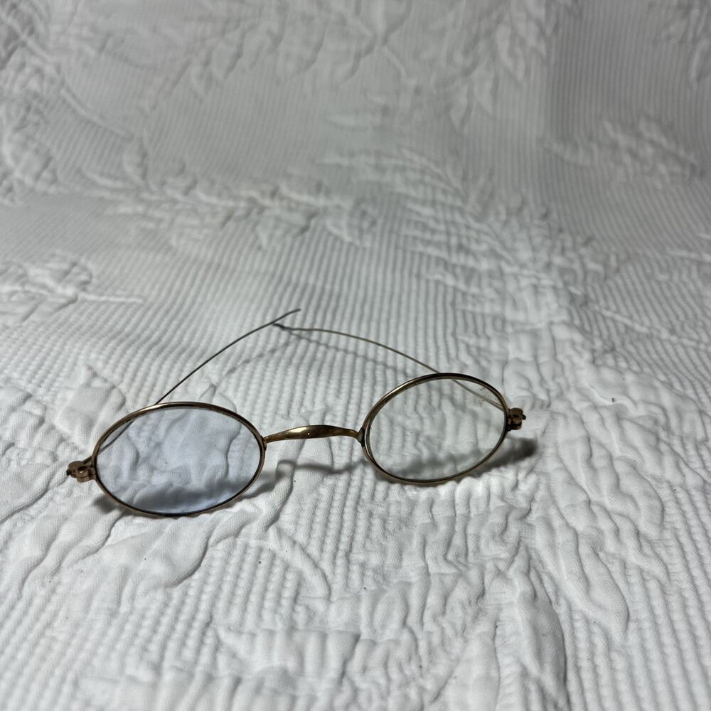Vintage Antique Oval Wire Rim Glasses